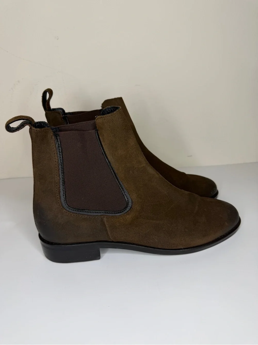 Thursday Boot Co Everyday Chelsea Brown Leather Ankle Boots Booties Women Size 9